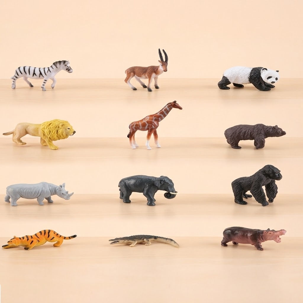 Realistic Safari Animal Figure with Collector Card - studio photo