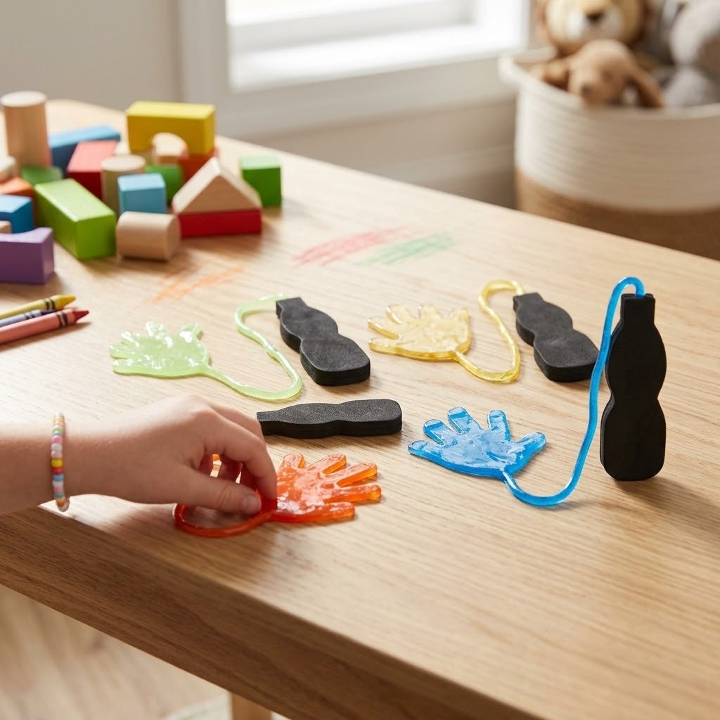 Sticky Hand on Handle 25 cm Stretchy Slap Toy - lifestyle photo