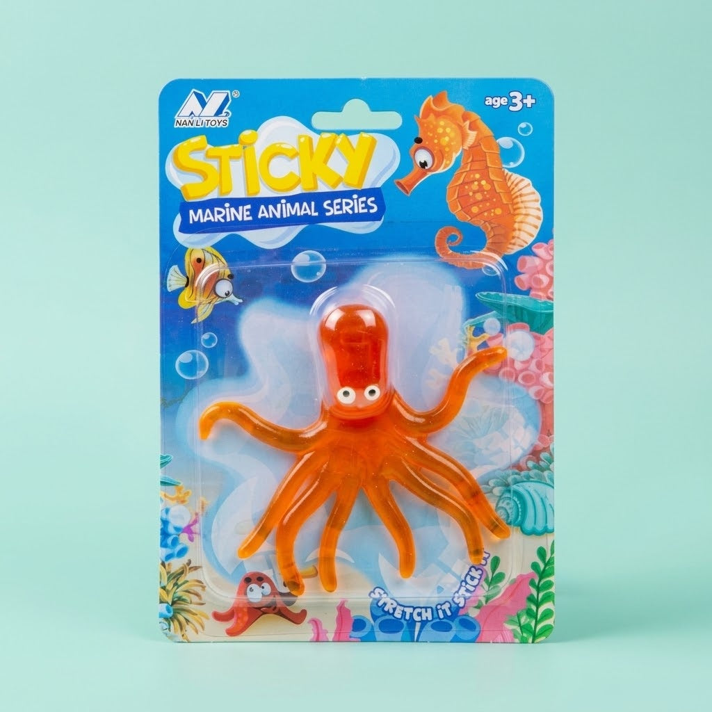 Sticky Octopus 10 x 12 cm Stretchy Window Toy - studio photo