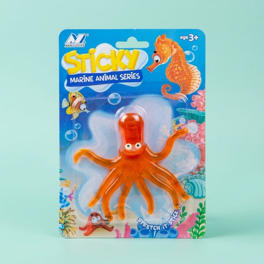 Sticky Octopus 10 x 12 cm Stretchy Window Toy - studio photo