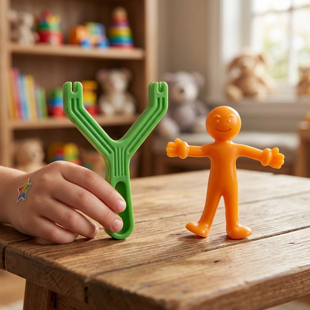 Stretchy Man Slingshot Launcher Flying Toy - lifestyle photo