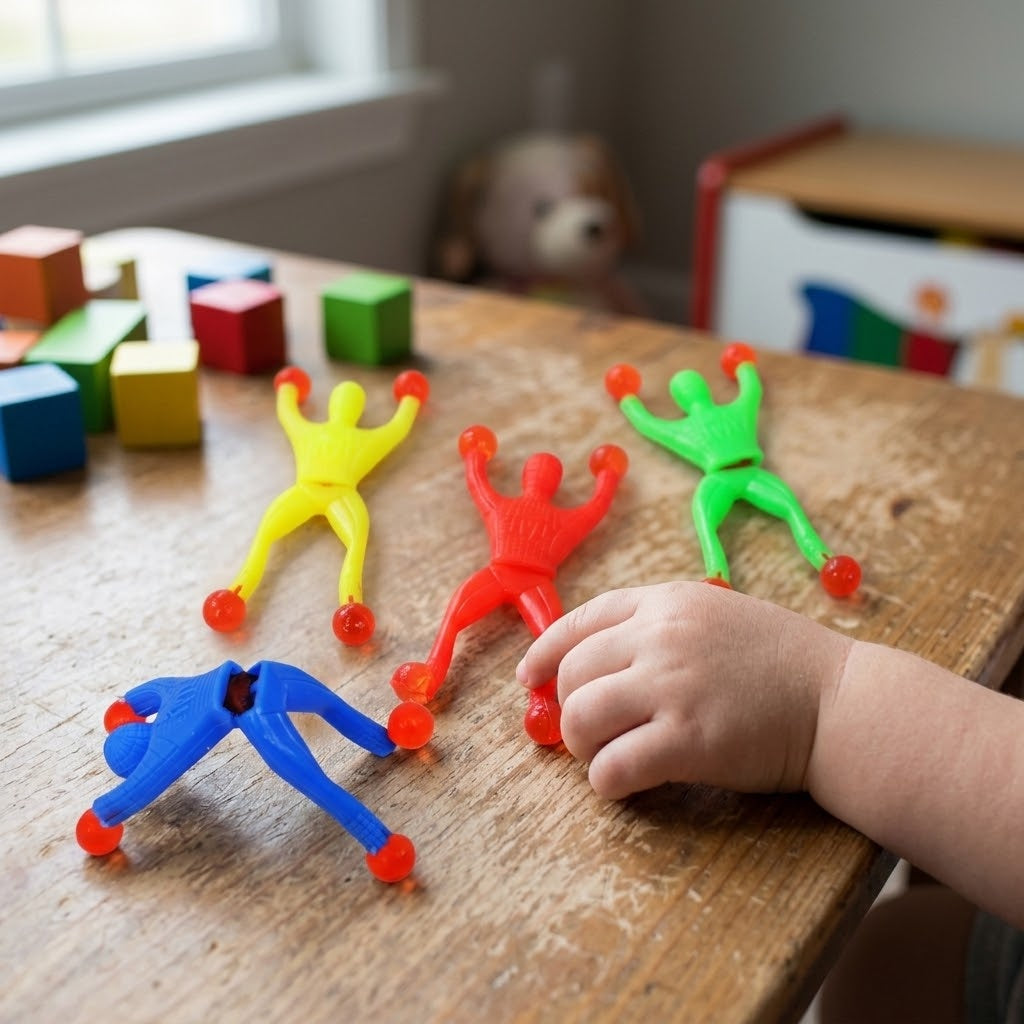 Sticky Acrobat Ninja 9 cm Window Climber Toy - lifestyle photo