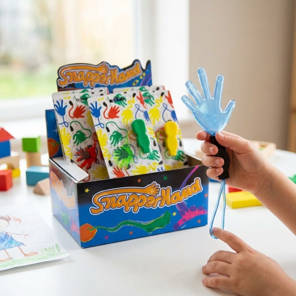 XL Sticky Hand Stretchy Slap Toy with Handle - lifestyle photo