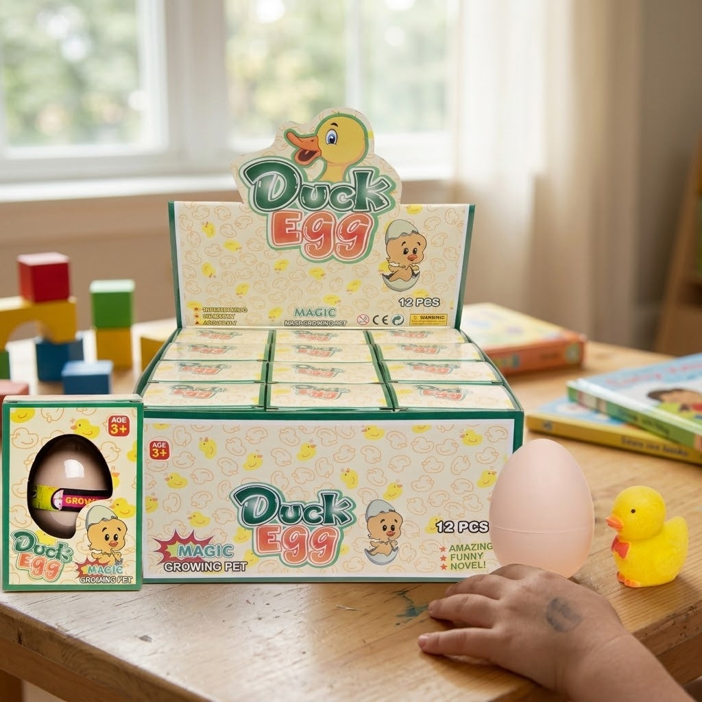 Growing Duck Egg Hatching Toy, 7 cm - lifestyle photo
