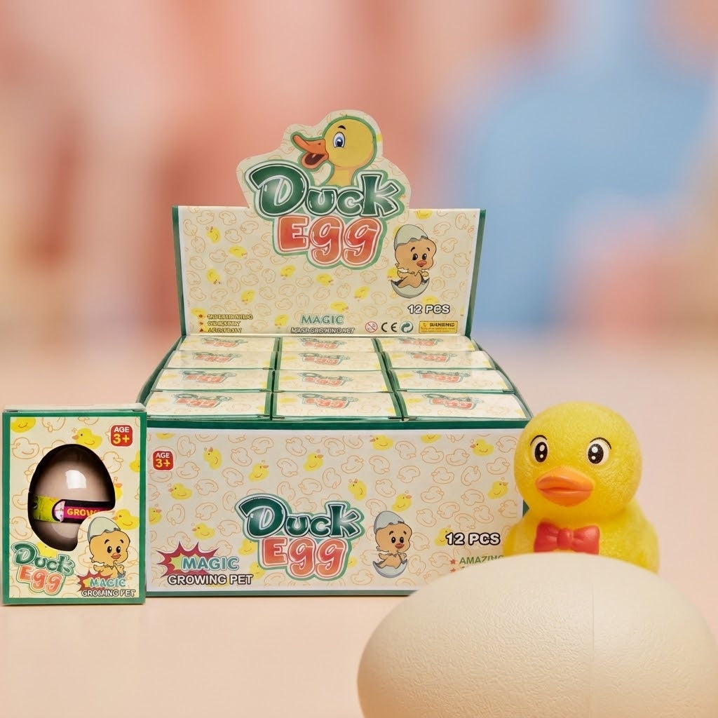 Growing Duck Egg Hatching Toy, 7 cm - close-up