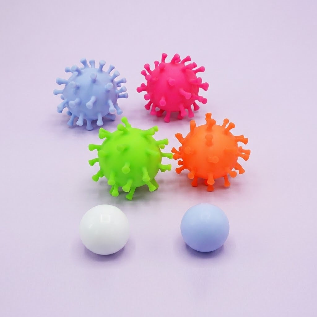 Spiky Squishy Stress Ball Sensory Fidget Toy 8 cm - studio photo