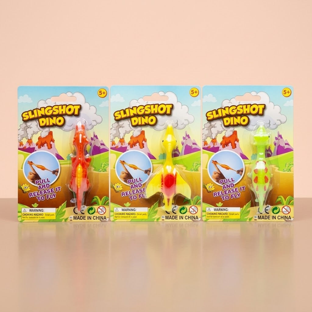 Stretchy Flying Dinosaur Finger Launcher 11 cm - studio photo