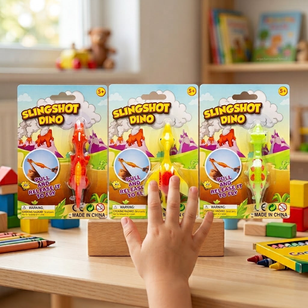 Stretchy Flying Dinosaur Finger Launcher 11 cm - lifestyle photo