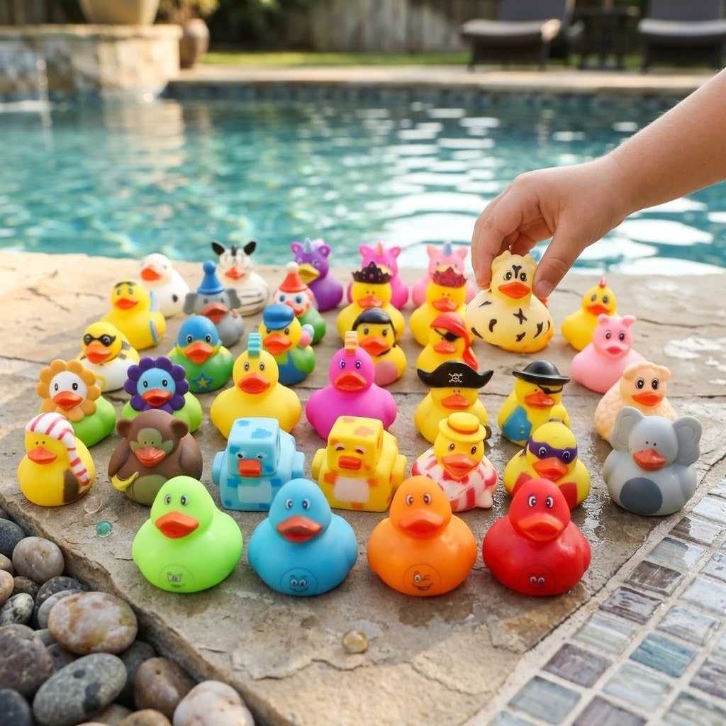 Collectible Rubber Bath Duck, 5 cm - lifestyle photo