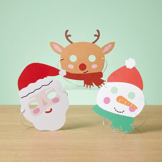 Christmas EVA Foam Mask for Kids Fancy Dress - studio photo