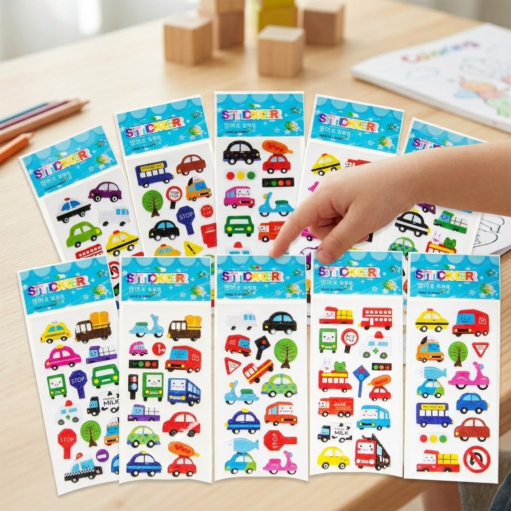 Sticker Sheet for Boys Party Bag Filler - lifestyle photo