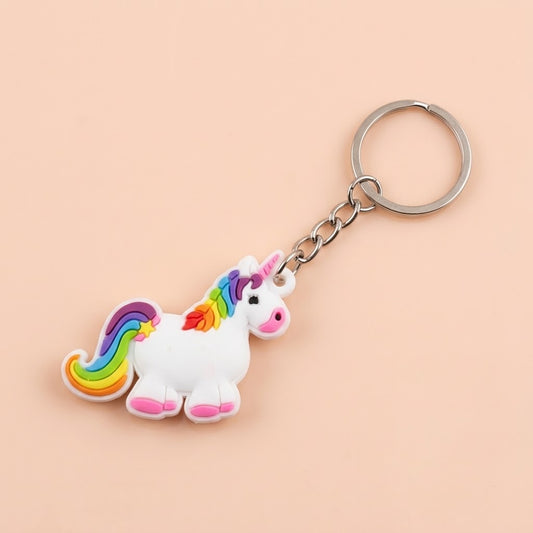 Unicorn Keychain Cute Bag Charm for Kids - studio photo