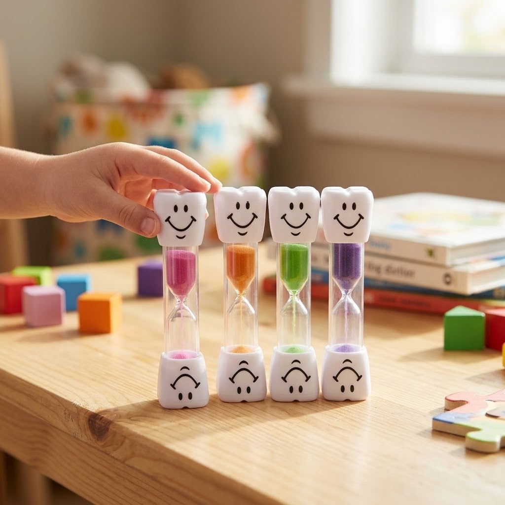 Tooth Brushing Sand Timer, 3 Minutes - lifestyle photo