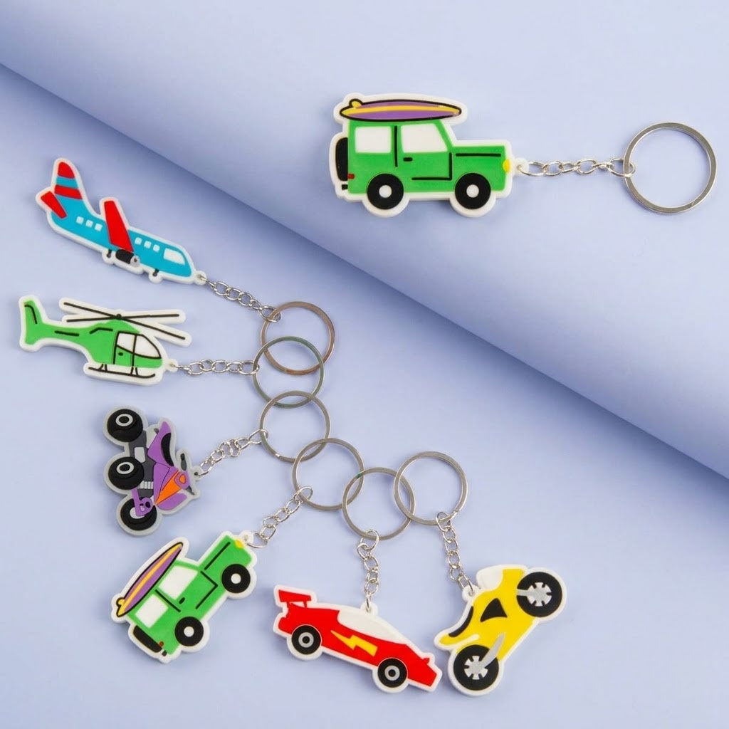 Vehicle Keychain Car Keyring Assorted 6-8 cm - studio photo