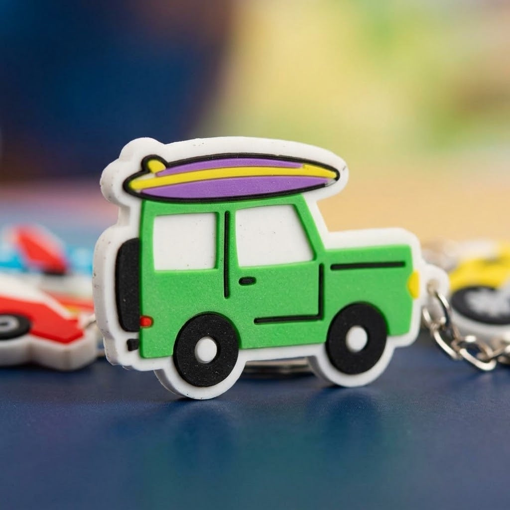 Vehicle Keychain Car Keyring Assorted 6-8 cm - close-up