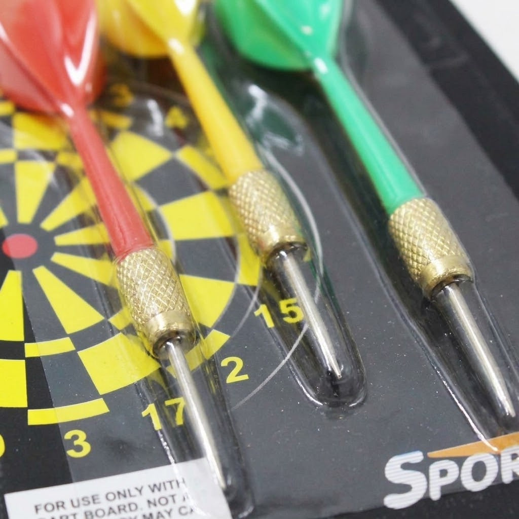 Metal Tip Darts Set of 3 for Balloon Games - close-up