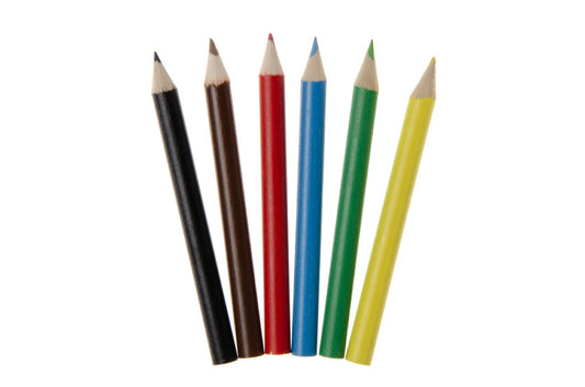 KLEURPOTLOODJES JONGENS 6ST