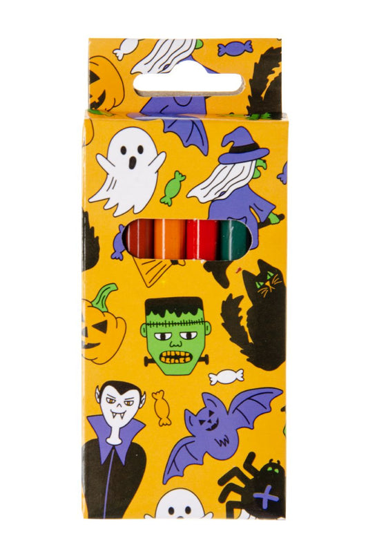 KLEURPOTLOODJES 6ST.. HALLOWEEN °°°°