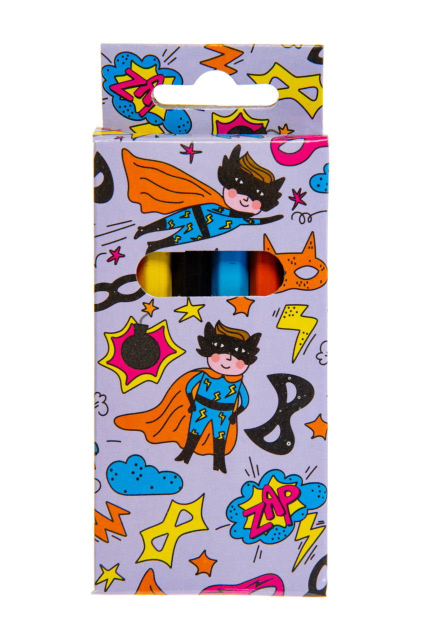 KLEURPOTLOODJES 6ST SUPERHERO