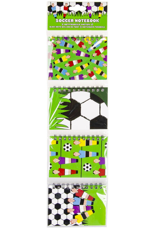 NOTITIEBOEKJE VOETBAL SPIRAAL. 4ASS