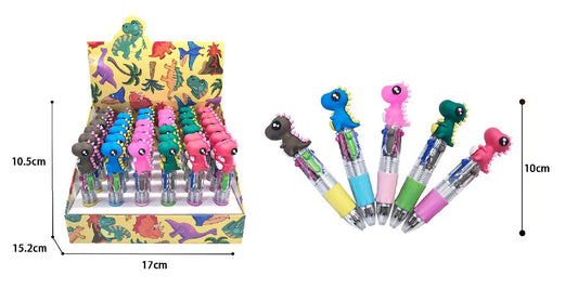 6 COLOR BALLPEN.  DINO