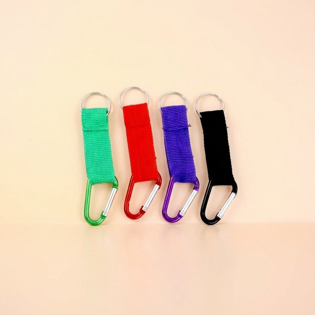 Carabiner Keychain with Key Ring 6.5 cm - studio photo