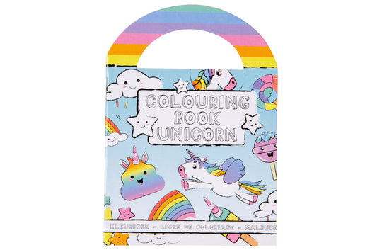 KLEURBOEK MET STICKERS EENHOORN S