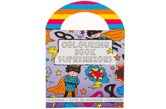 KLEURBOEK MET STICKERS SUPERHERO S
