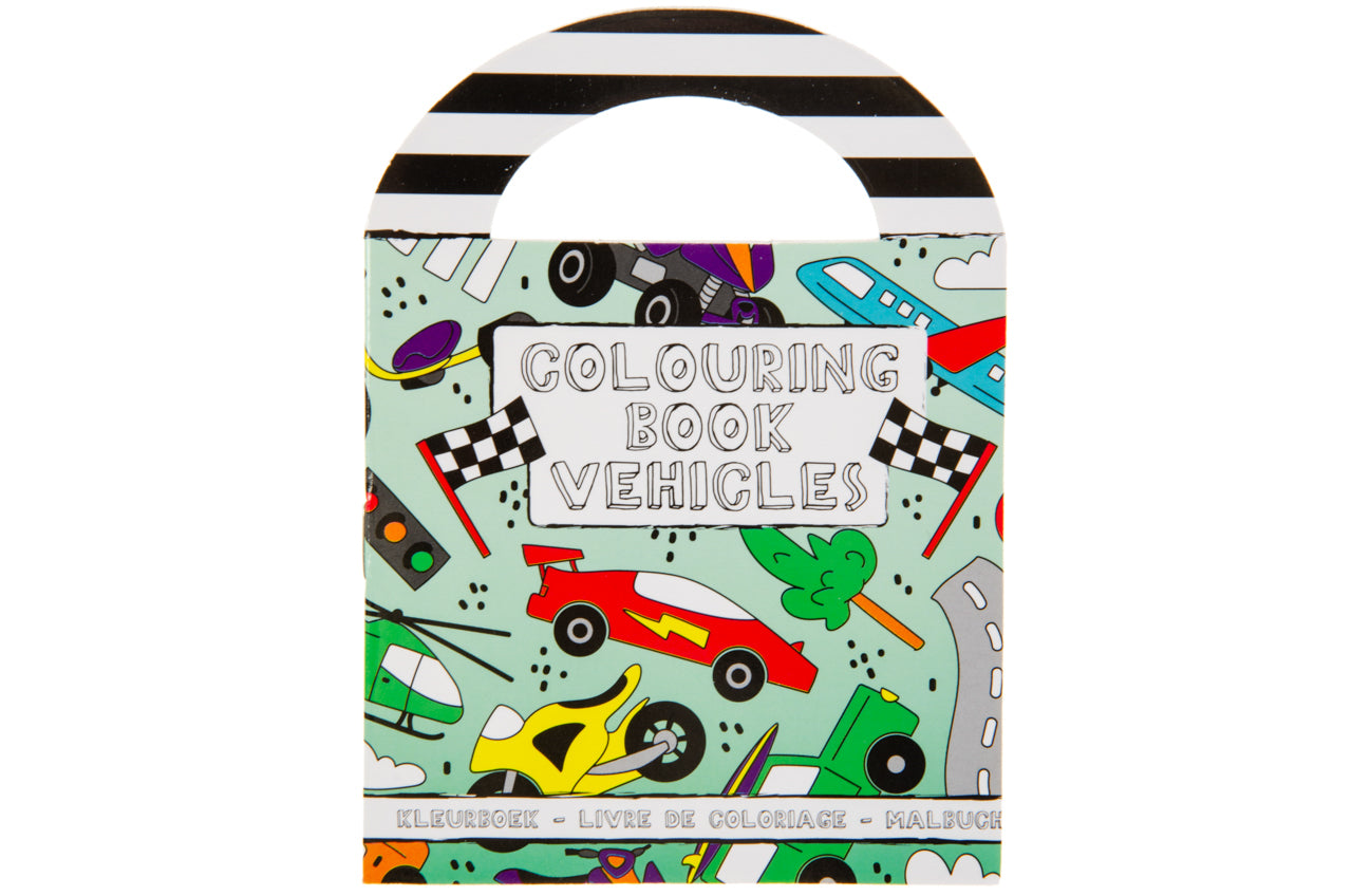 KLEURBOEK MET STICKERS VOERTUIGEN S