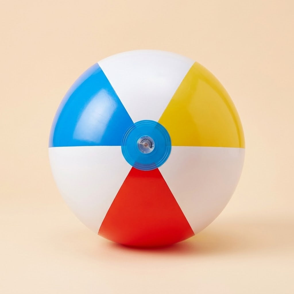 Inflatable Beach Ball Summer Pool Toy 51 cm - studio photo