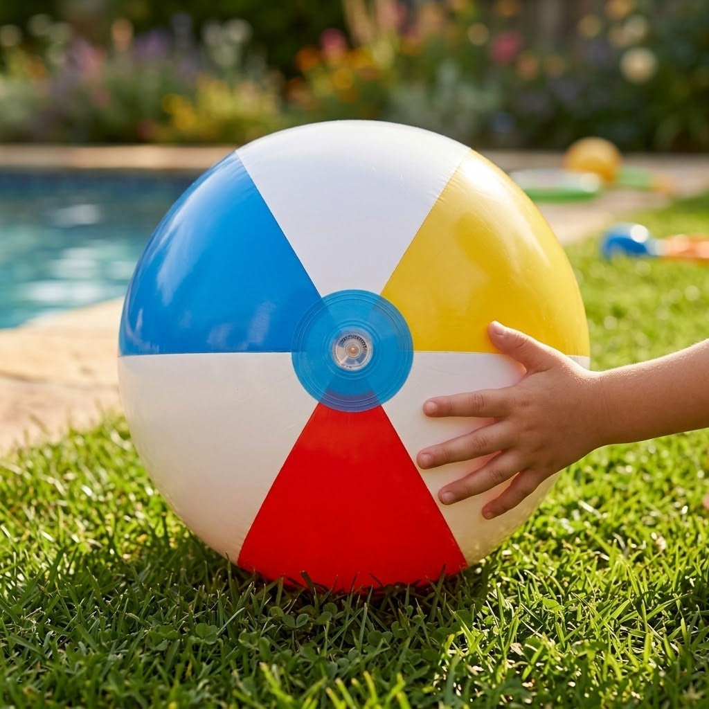 Inflatable Beach Ball Summer Pool Toy 51 cm - lifestyle photo