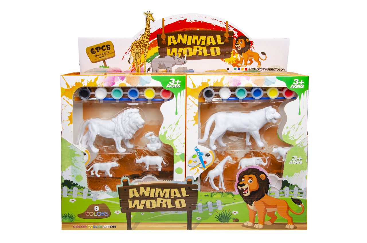 PAINT YR OWN WILD ANIMAL BOX