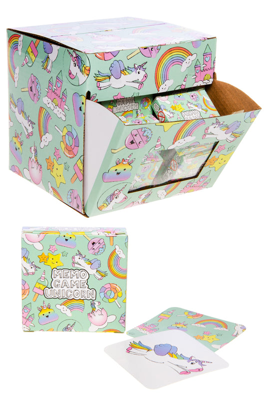 MINI MEMO GAME 28 CARDS. UNICORN