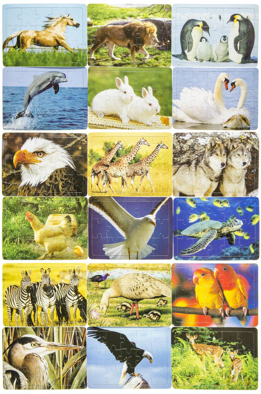 PUZZEL DIEREN 18ASS