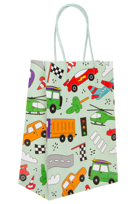 PAPER GIFT BAG. VEHICLES °°°