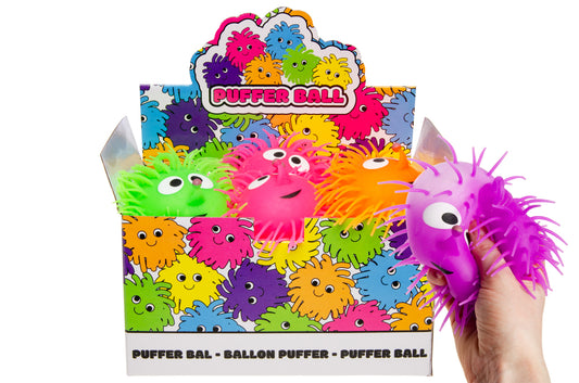 PUFFER BALL W LAUGH FACE 13CM