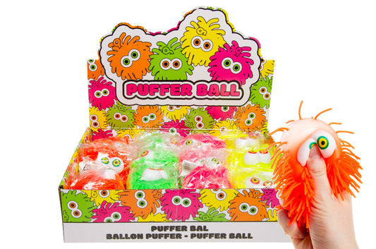 PUFFER BALL W EYES 10CM