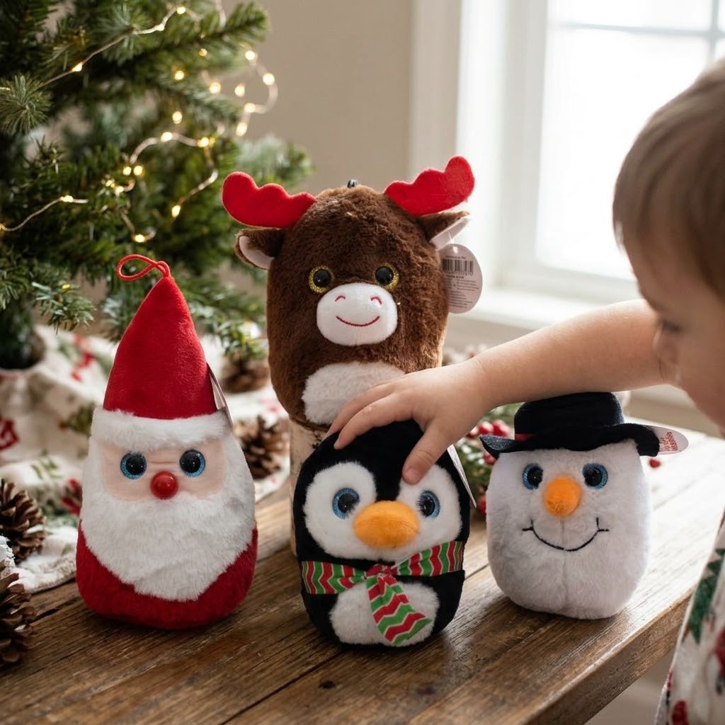 Christmas Plush Toy Soft Cuddly Assorted 14-20 cm