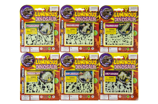 GLOW IN DARK. DINO. KAARTJE