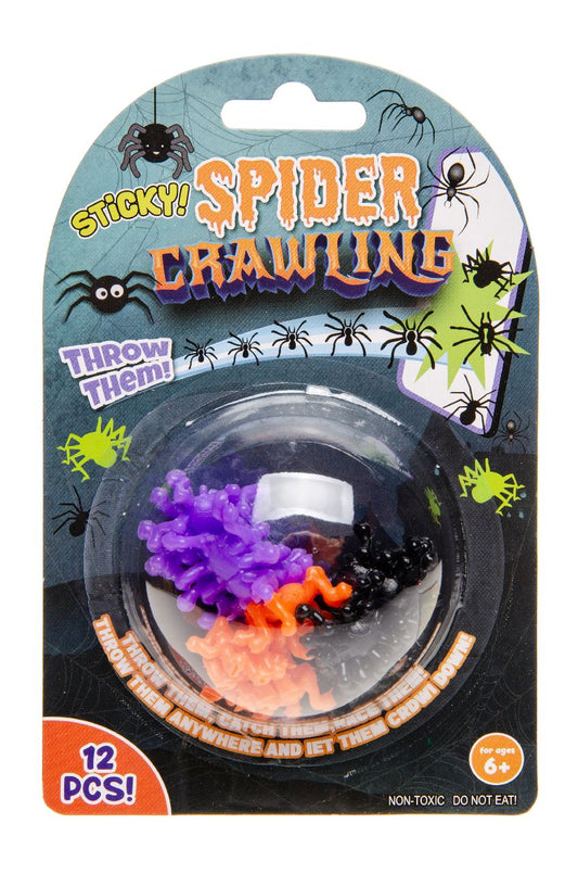 12PCS STICKY SPIDER CRAWLERS BC