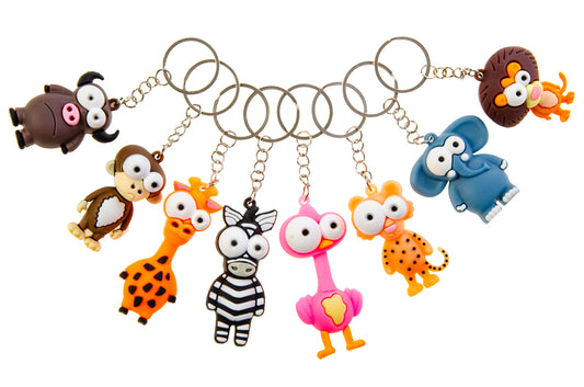 SLEUTELHANGER WILDE DIEREN TEKENFILM