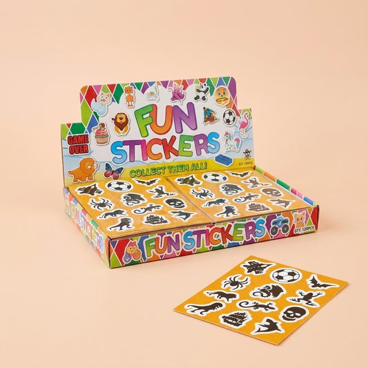 Boys Stickers Sheet of 12 Party Favour - studio photo