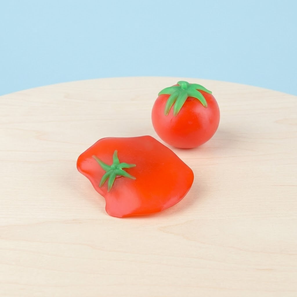 Splat Tomato Ball Squishy Stress Toy 6 cm - studio photo