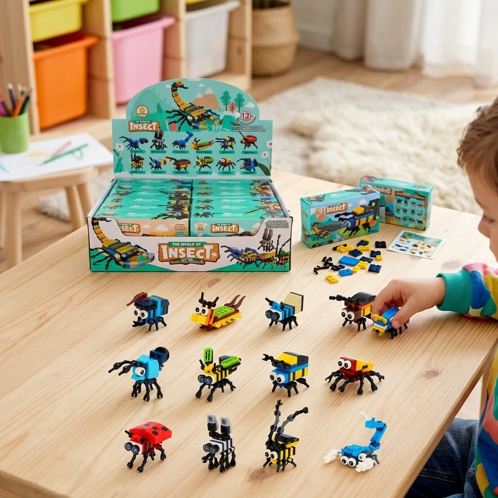 Insect Compatible Building Bricks Boxed Mini Set - lifestyle photo