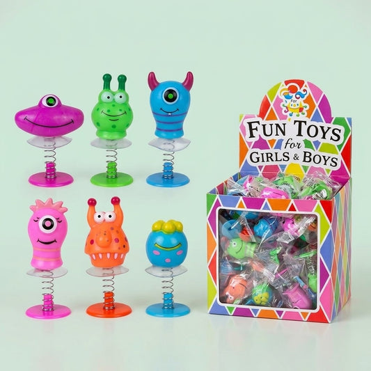 Jumping Monster Toy 4-5 cm Halloween Party Favours - studio photo