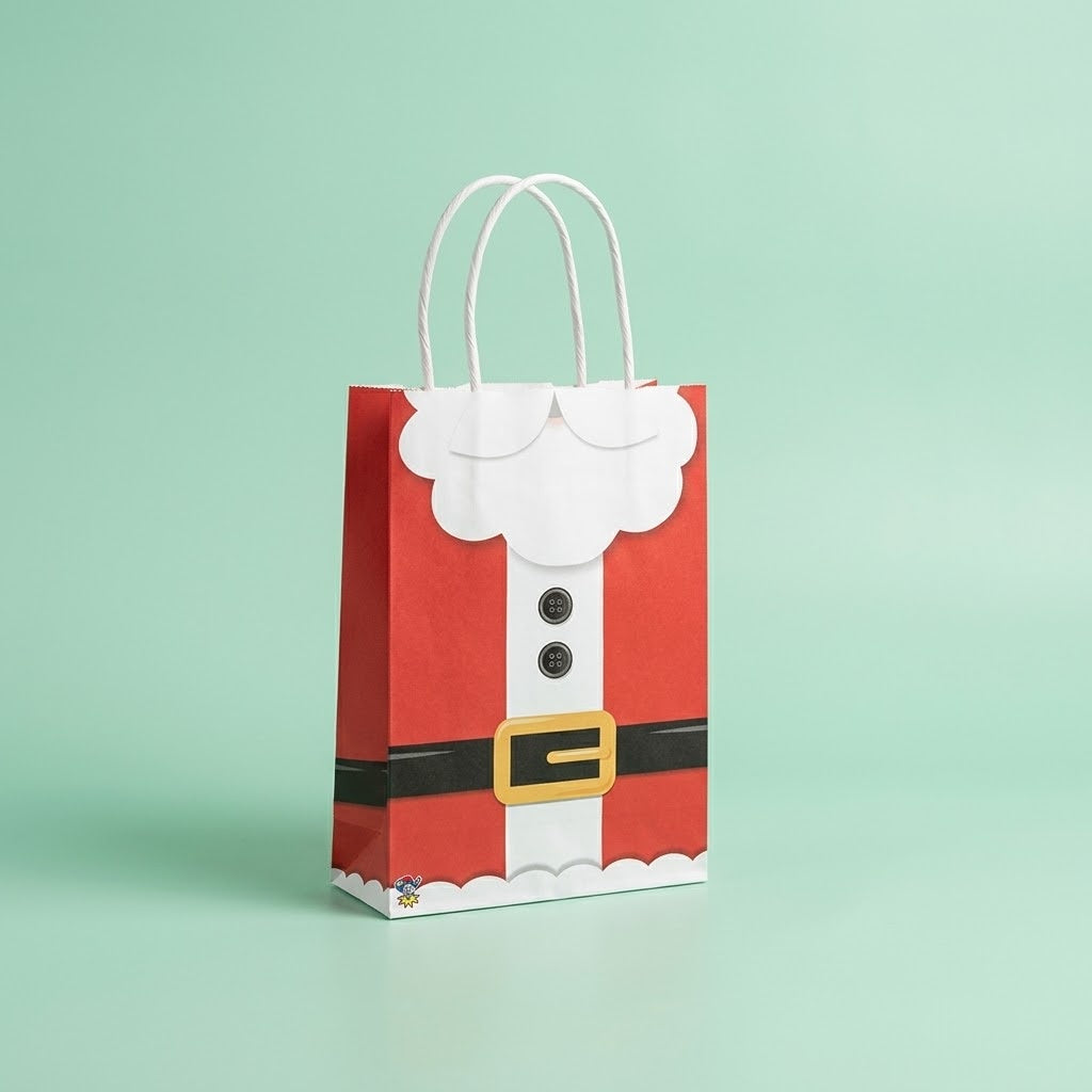 Santa's Jacket Christmas Paper Gift Bag 16 x 22 cm - studio photo