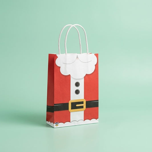Santa's Jacket Christmas Paper Gift Bag 16 x 22 cm - studio photo
