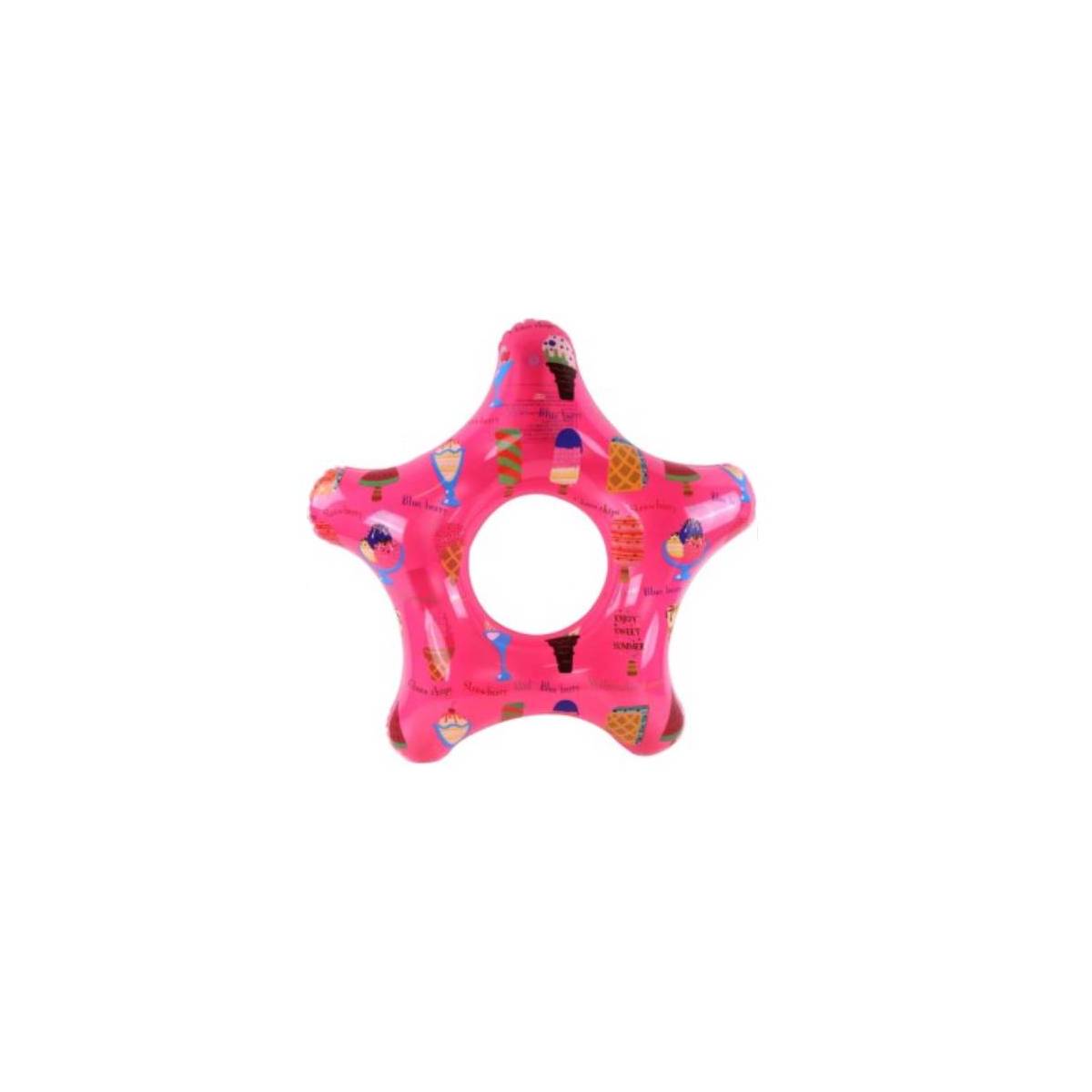Star-Shaped Float Ring "Ice Cream" Ø 75 cm