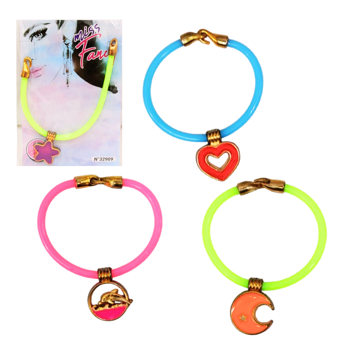 Silicone Bracelet + Pendant