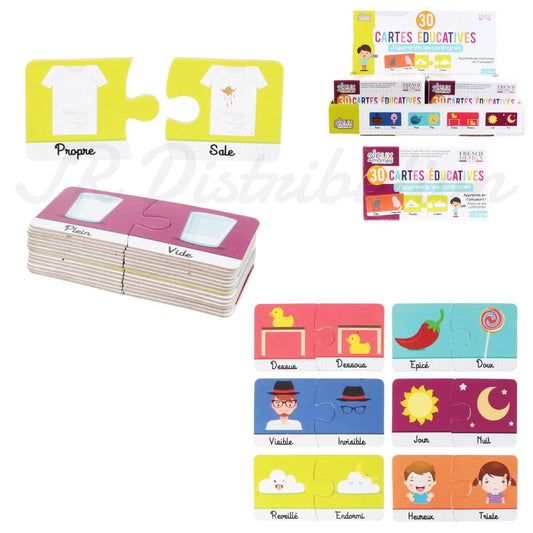 Educational Card “I Learn the Opposites”